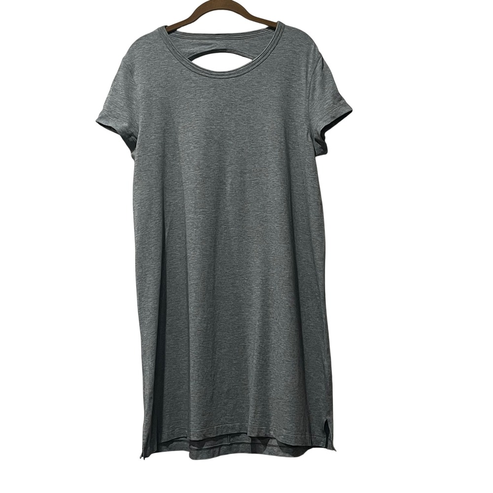 Lululemon Day Tripper T Shirt Dress‎ Grey Casual Athleisure Comfort Women's 8 10